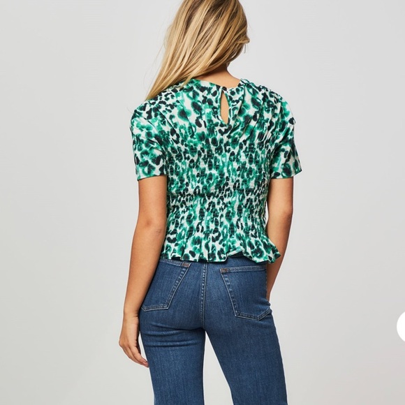 Baum Und Pferdgarten Mynowa Top in Floating Flower Green NWT Size 36 - Picture 3 of 10